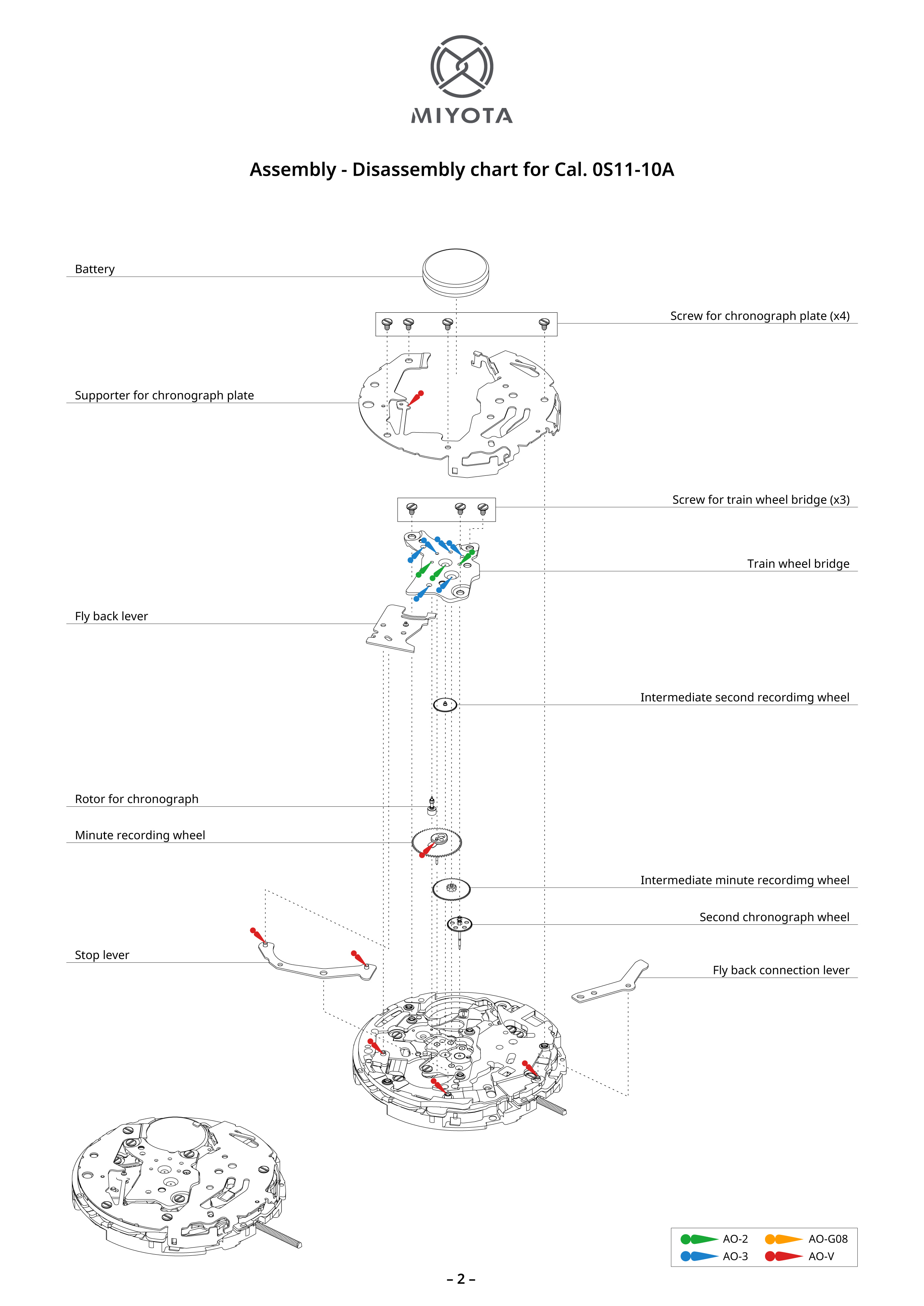 0S11 Chronograph｜Movements｜MIYOTA MOVEMENT