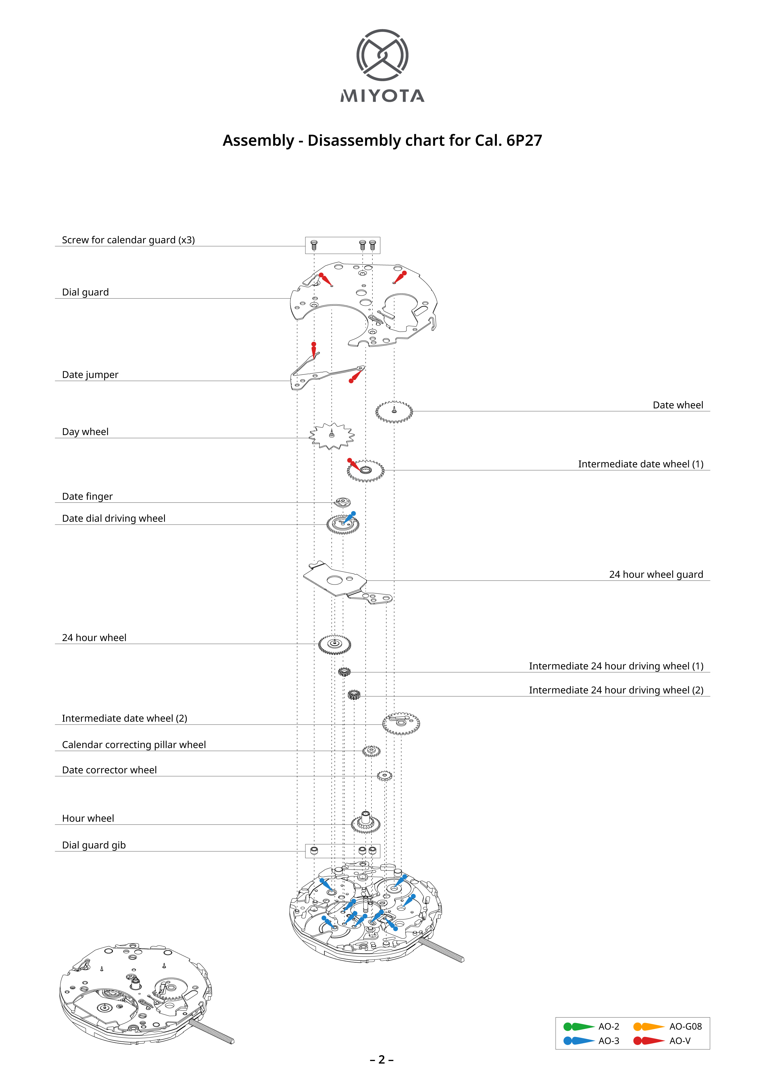 6P27 Multi-Function｜Movements｜MIYOTA MOVEMENT