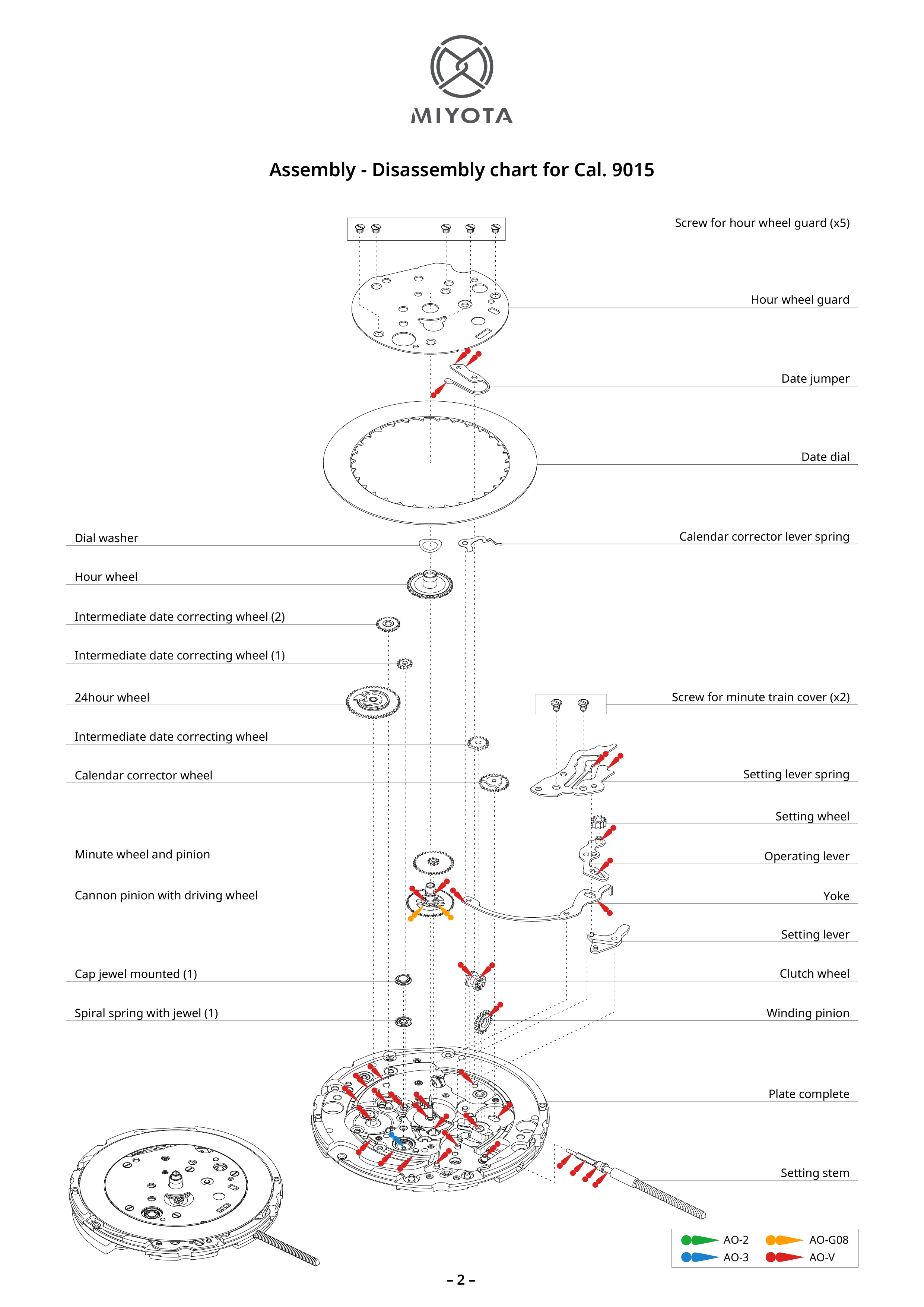 M3S様分 9015 Premium Automatic｜Movements｜MIYOTA MOVEMENT