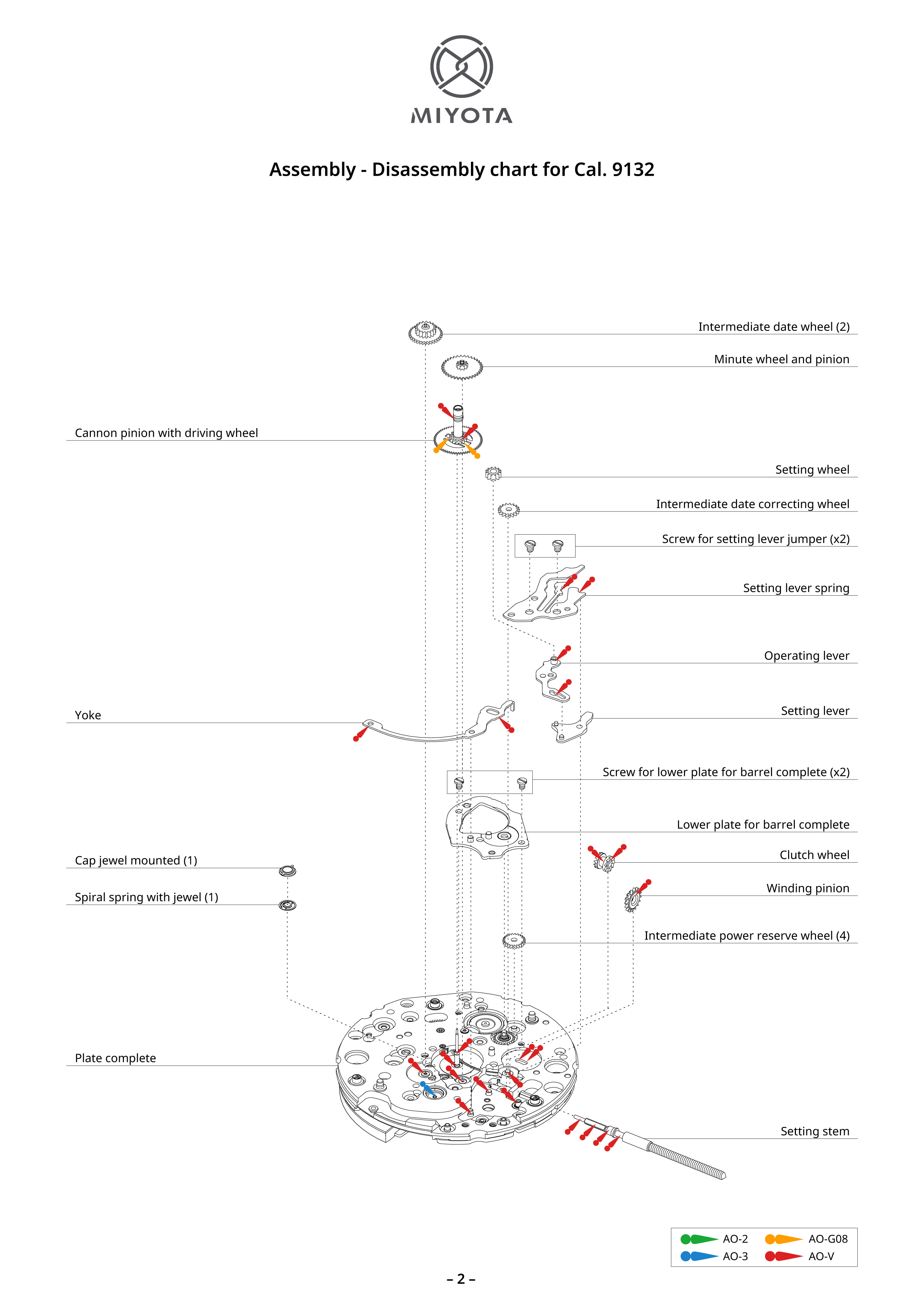 9132 Premium Automatic Movements MIYOTA MOVEMENT